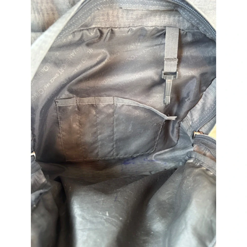 Jansport Right Pack Expressions Grey Chevron Backpack Leather Bottom JS00TZR6
